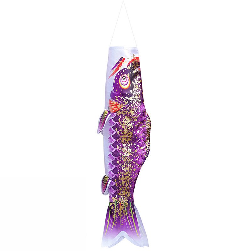 40/50/70cm Japanese Carp Windsock Streamer Fish Flag Kite Cartoon Fish Colorful Windsock Carp Wind Sock Flag Koinobori