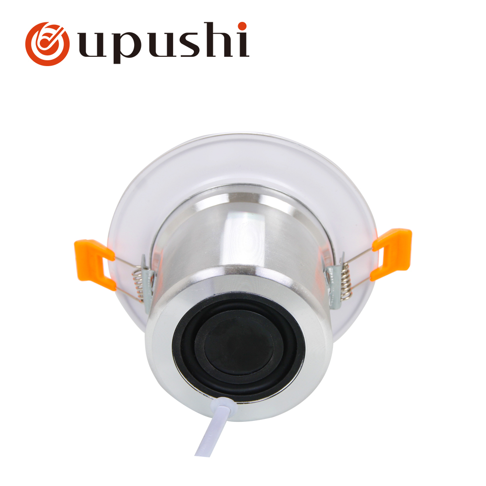 Oupushi CE-523 3 inch mini ceiling speaker 8 ohm 10W bathroom background music white color