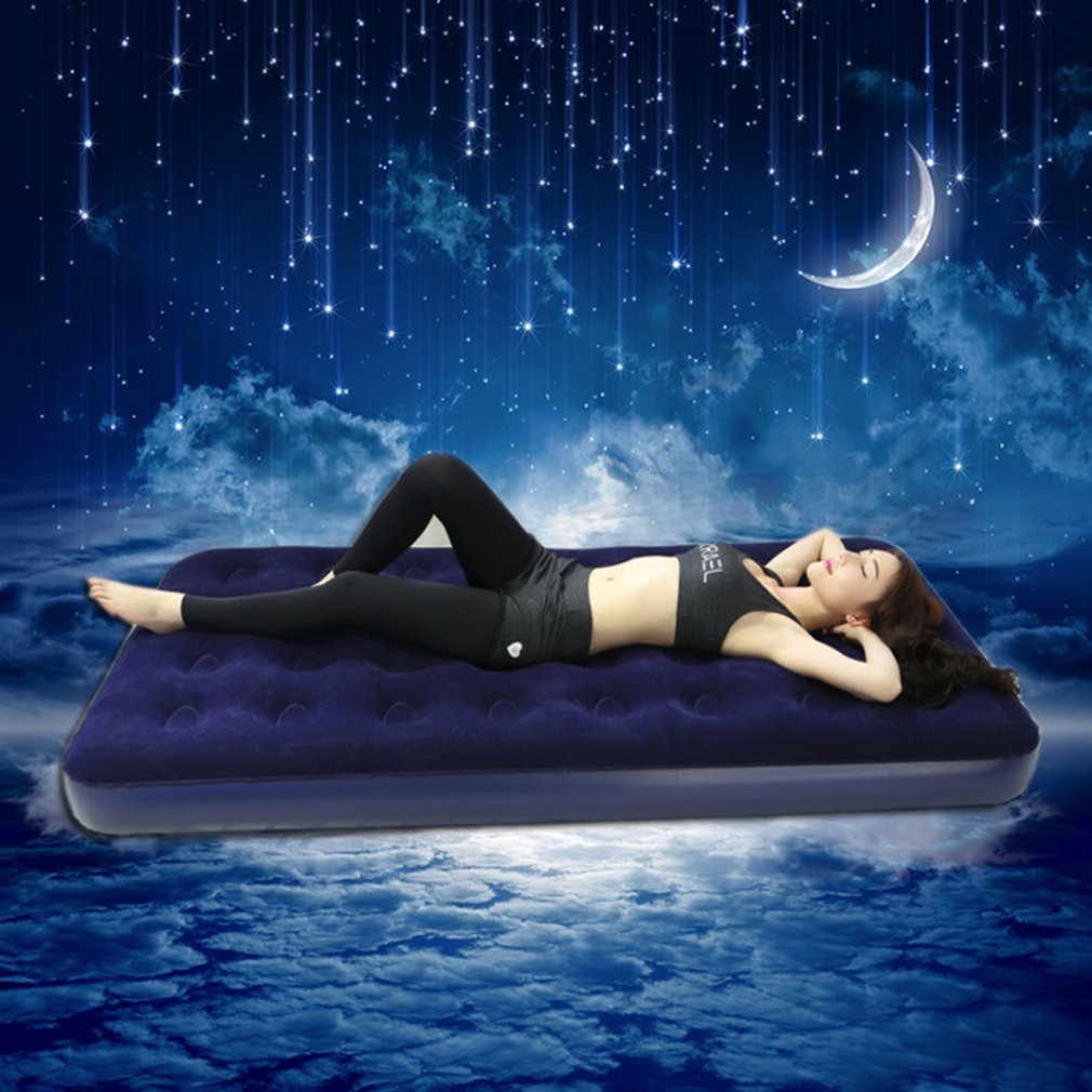 Foldable Outdoor Inflatable Bed Honeycomb Bed Camping Sleeping Air Mattress Mat Indoor Lazy Lay Bed Folding Inflatable Pad