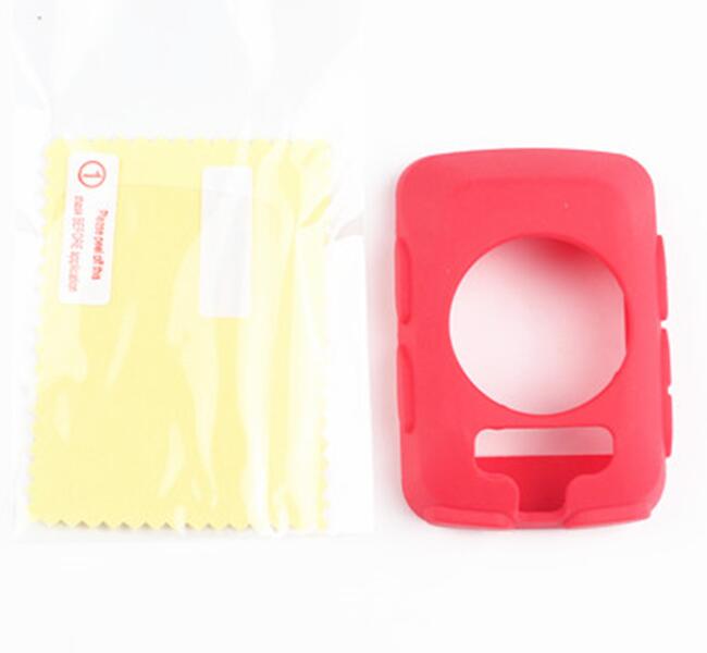 Edge 520-funda protectora de goma de silicona para ordenador, película protectora para pantalla LCD para Garmin Edge 520: red