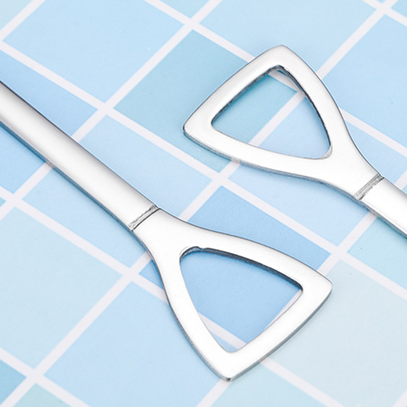 2PCS Coffee Spoon Cutlery Set Stainless Steel Retro Iron Shovel Ice Cream Spoon Scoop Spoon tea-spoon Tableware