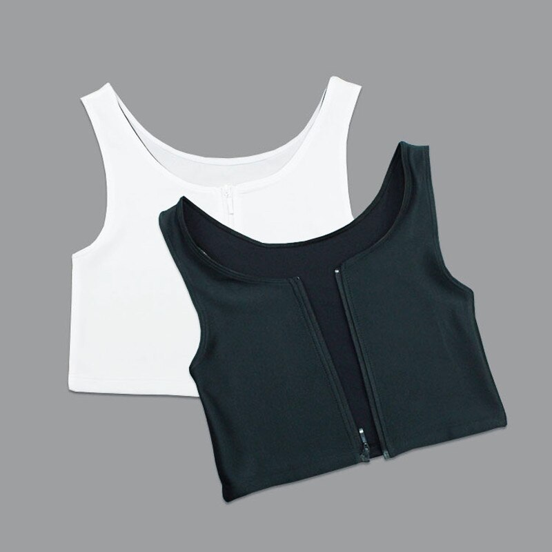 Zip short corset Strengthen Bandage Reinforced Short Corset Tomboy Lesbian Tank Tops Chest Shaper Breast Binder Trans Underwear