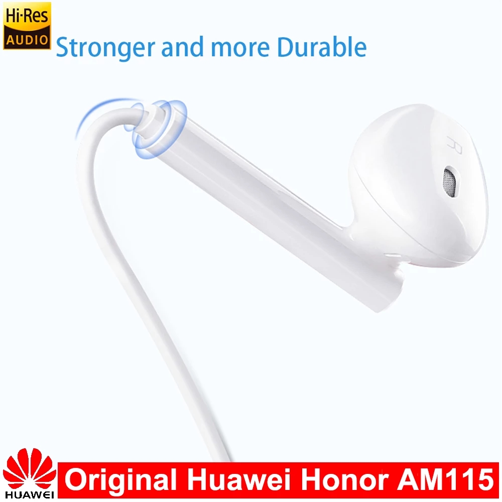 Voor Huawei Honor AM115 Headset Met 3.5Mm In Ear Oordopjes Oortelefoon Speaker Bedrade Controlle Voor Huawei P10 P9 P8 mate9 Honor8