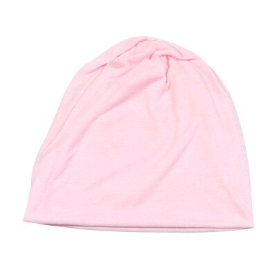 Gorro turbante informal Unisex, gorro de turbante de estilo Hip-Hop, gorro de punto de Color sólido, sombreros para hombres y mujeres, gorros de invierno: pink