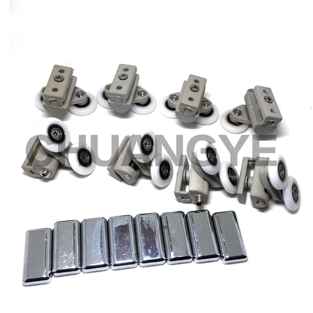 8 x Replace Shower Door Ball Rollers Runners Wheels Pulleys