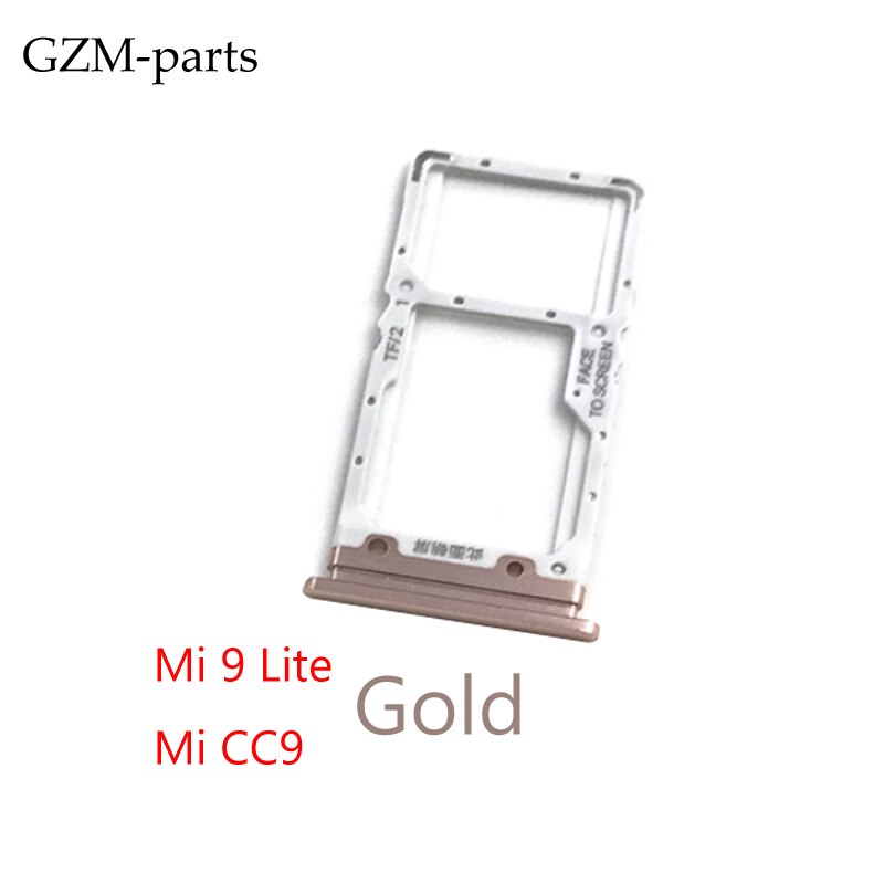 Gzm-parts Voor Xiaomi Mi 9 Lite Mi CC9 Pro Note 10 Mi 10T Lite Poco X3 sim-kaart houder Lade Slot