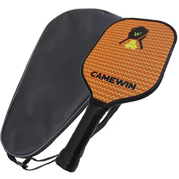 CAMEWIN Pickleball Paddel Tennis Schläger Fiberglas Schlagen Schläger Waben schlagen Mit Schläger Tragen Tasche Einzigen Gruppe draussen Sport: Orange Gelb