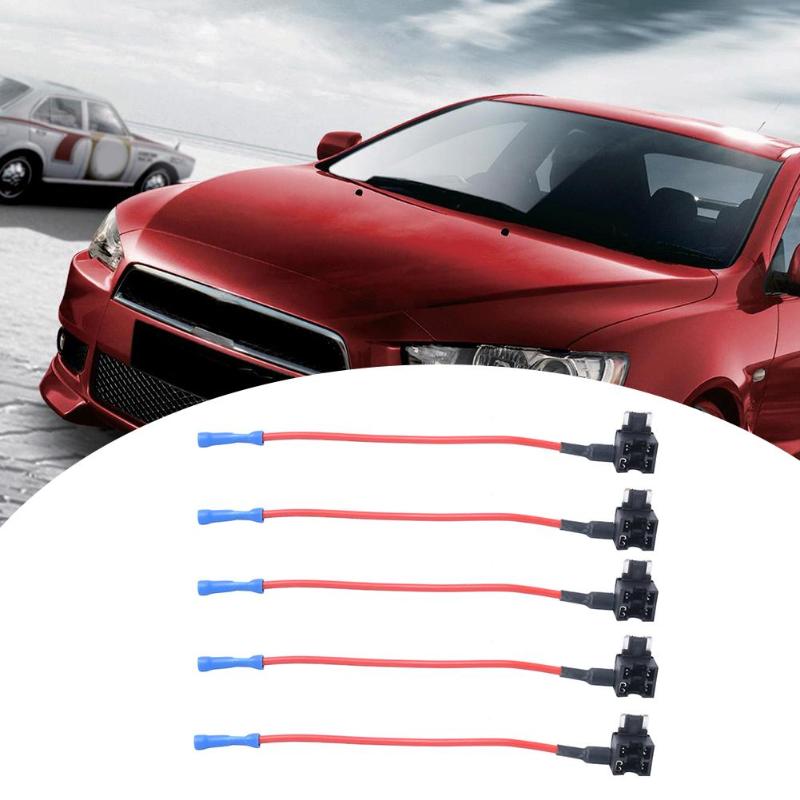 5 Pack Mini Größe Auto hinzufügen-a-schaltung Sicherung klopfen Adapter mit 15A Mikro Sicherung