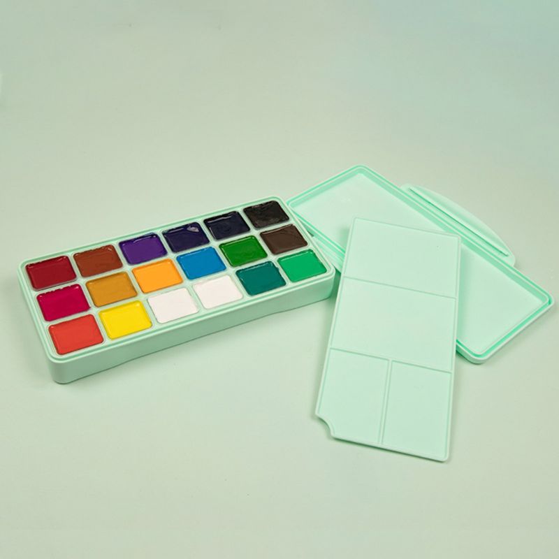 18/24 Colors Gouache Paint Set with Palette 30ml Watercolor Painting for Artists