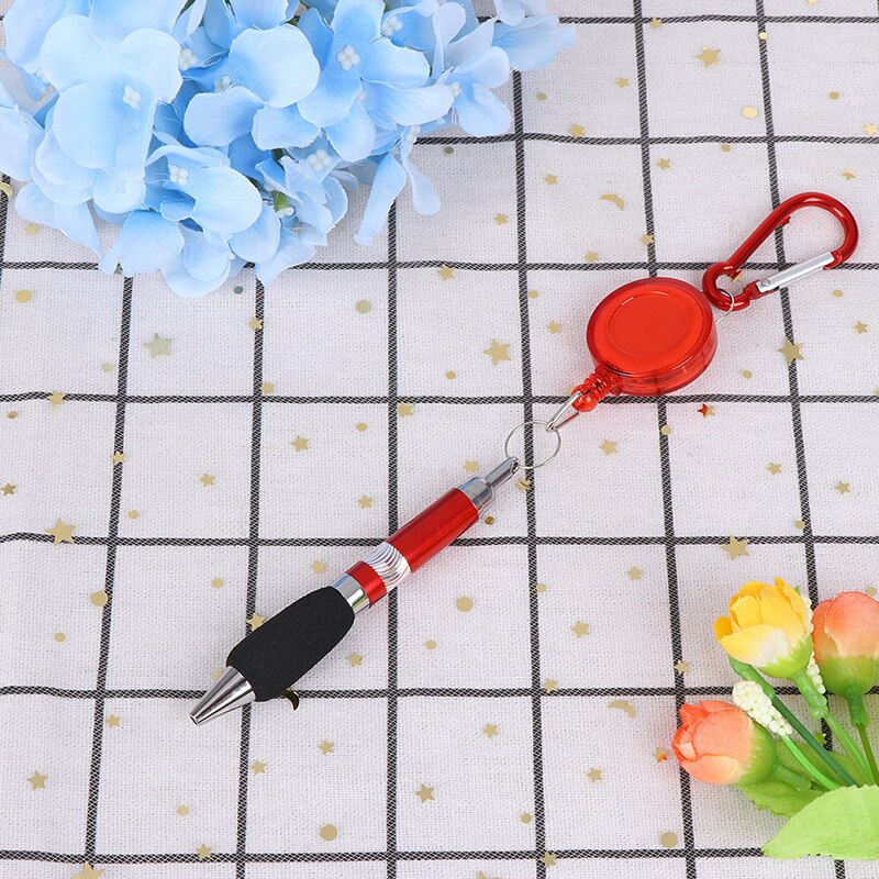 Porte-stylo rétractable robuste pour l'extérieur, porte-crayon de charpentier, Anti-perte de corde, porte-clé, ceinture, outils de Clip