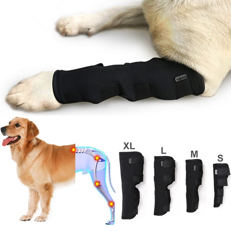 2 Stks/partij Hond Brace Leggings Set Huisdier Protector Honden Chirurgisch Letsel Vaste Knee Pads Hond Voeten Cover Been Wrap huisdier Accessoire