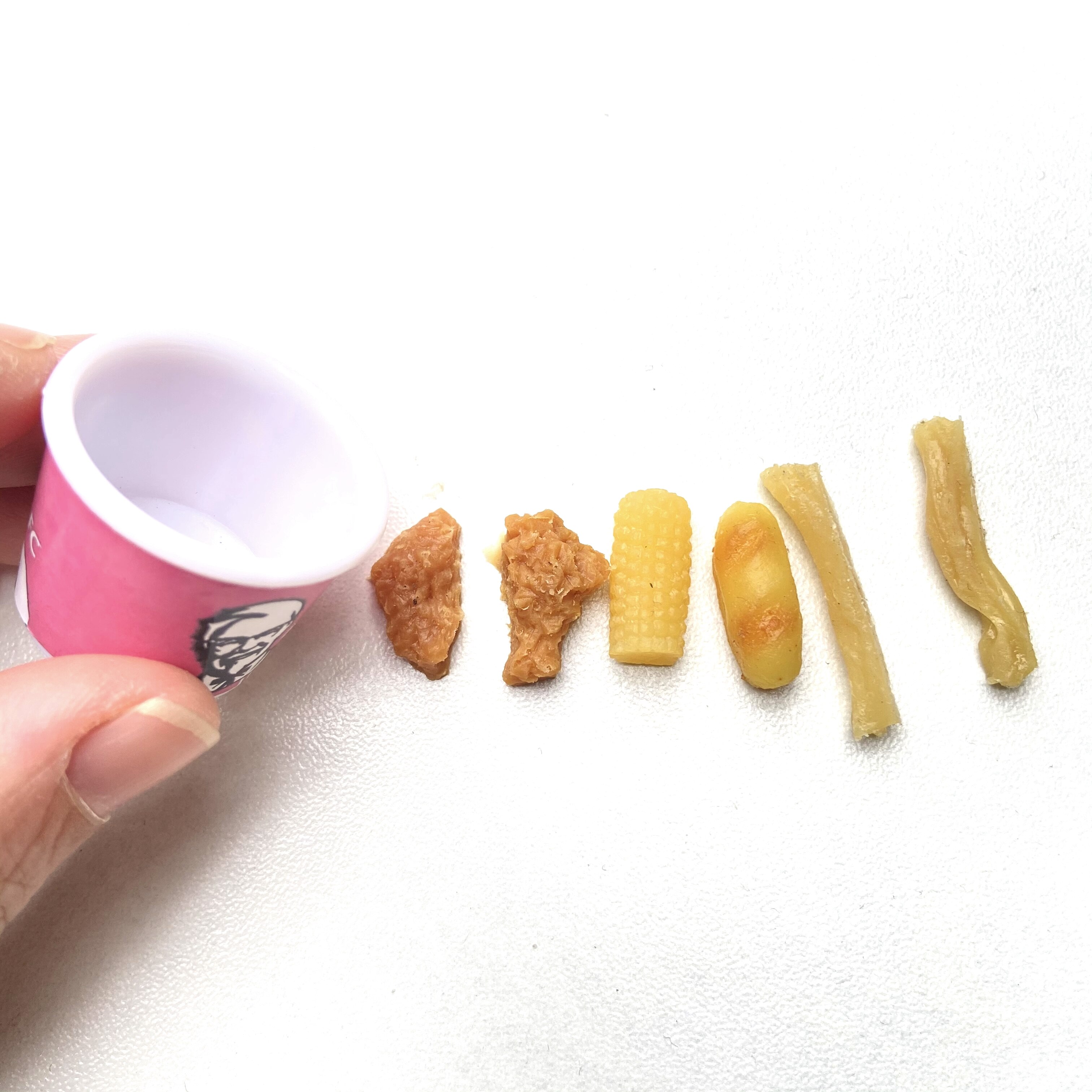 1/6 1/12 Mini Doll House Full Barrel Burger Coke Cup Blyth Barbies Doll House Fast Food Game Game Kitchen Accessories Toy: 2.8cm small k