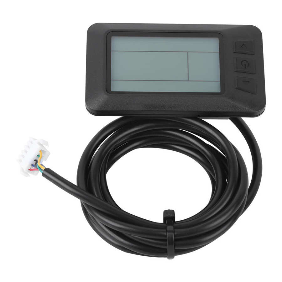 Lcd -mätare elektrisk cykel lcd -instrument e -bike -konvertering passar för sm -kontakt