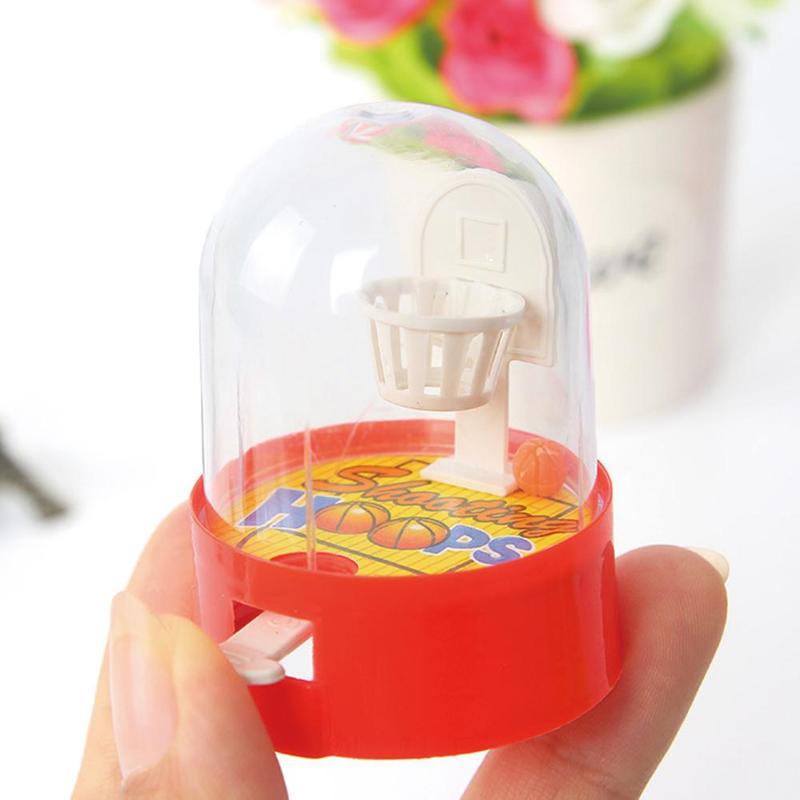 Mini Finger Shooting Machine Unloading Ball Vent Puzzle Children's Interactive Party Game Basketball Floor Random Color