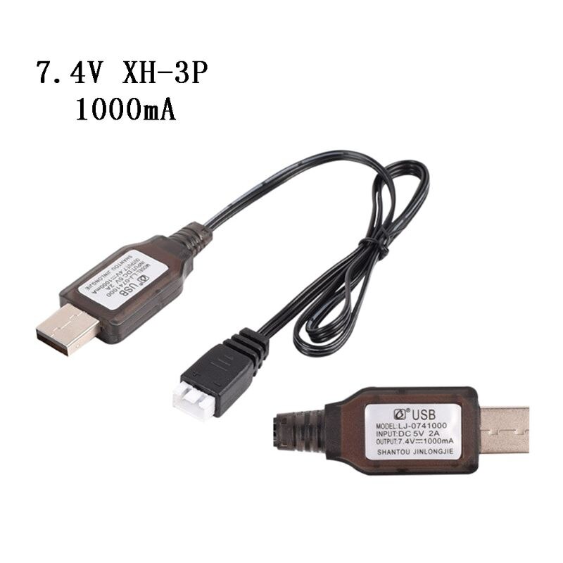 7.4v Charger 2000mA /1000mA/500mA XH-3P 2S Li-ion Electric RC Toys Aircraft Car 270B