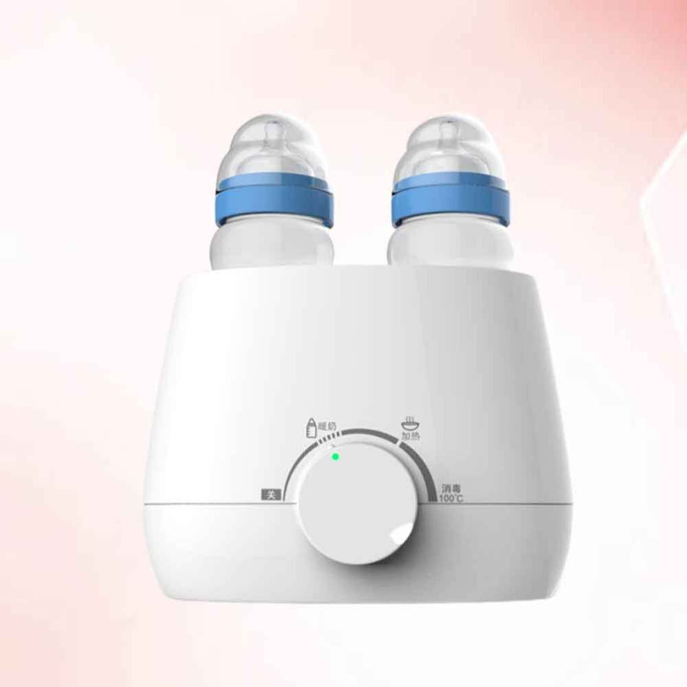 2 In 1 Bottle Warmer Feeding Bottle Sterilizer Liquid Heater Wine Warmer with US Plug White