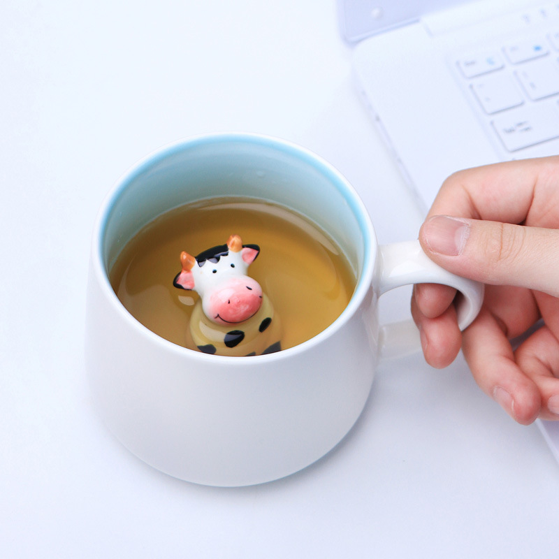 3d dyr keramisk krus krus kaffekop ko panda udvalg af tredimensionelle dyre krus keramisk krus