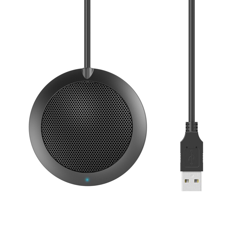 Usb-kontakt dator bordsskiva omnidirectional kondensor gräns konferens mikrofon för inspelning, spel, skype, voip samtal: Default Title