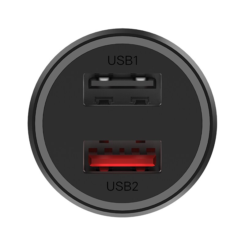 Originale Xiaomi Caricabatteria Da Auto 37W Max Per Mi 10 / 9 / K30 / K20 Pro / 9T (27W Max) 2 Porta USB Smart di Uscita Più di Sicurezza Protect