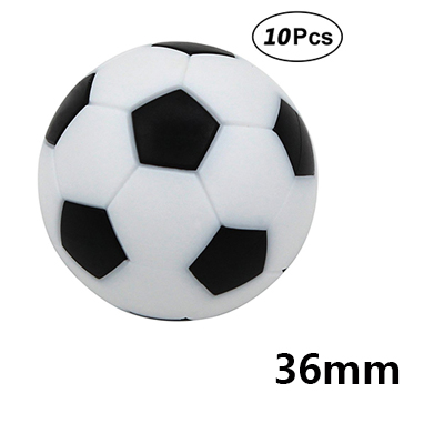 10pcs/lot Table Football Soccer Ball Plastic Black And White Soccer Balls Tabletop Game Soccer Accessories Birthday Party Decor: 36mm