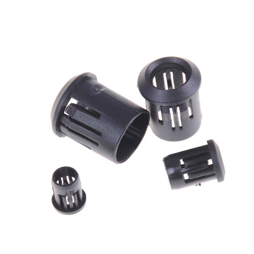 20pcs Black Plastic 3mm/5mm/8mm/10mm Lamp LED Diode Holder Black Clip Bezel Socket Mount