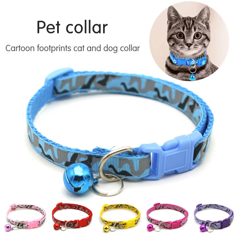 Chihuahua Cats Small Dog Collar Camouflage Pet Collar Adjustable Buckle Collars Anti-Lost Cat Puppy Pet Supplies