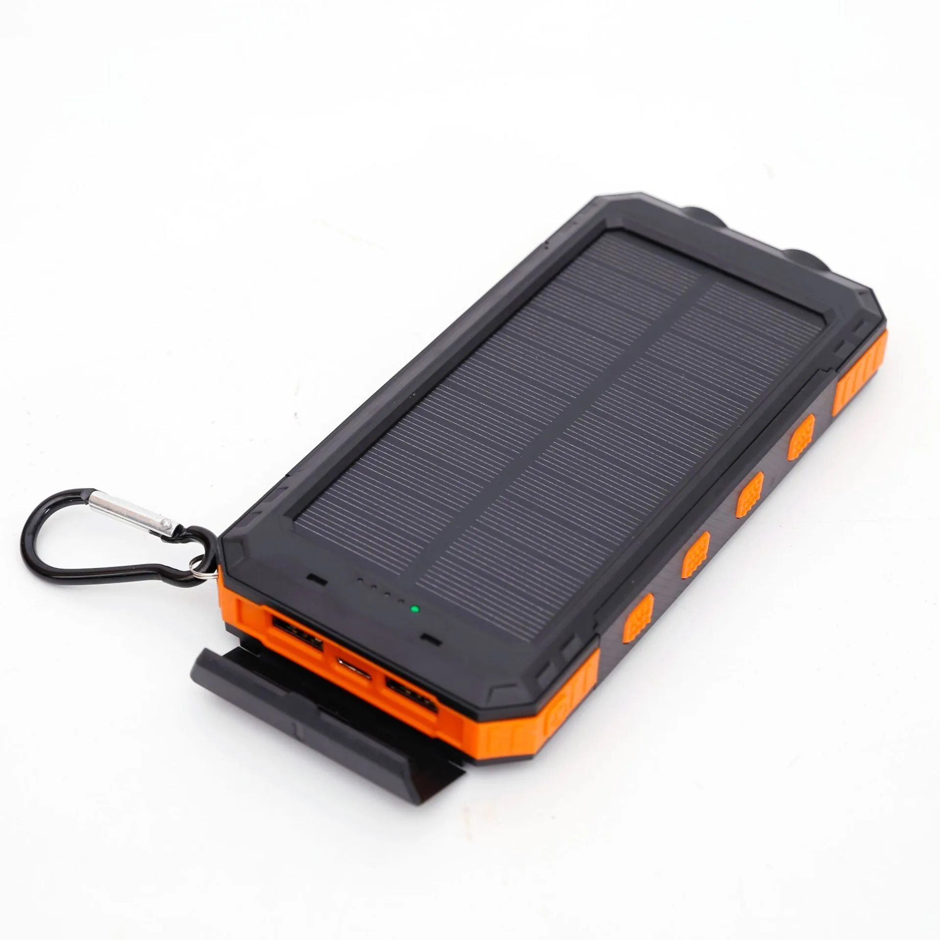 20000mAh Large Capacity Solar Power Bank Portable Charger Compatible with IOS Android USB-A and USB-C Fast Charging Powerbank: Orange / 10000mAh
