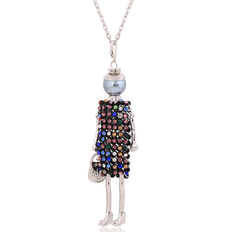 Verklaring Ketting Hanger Leuke Sieraden Lady Lange Ketting Vrouwen Bloem Charms Hanger Bohemian Maxi Accessoire: NN2020-016