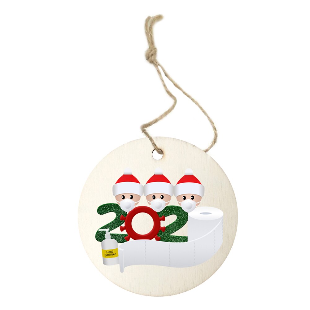 Diy Houten Masker Sneeuwpop Kerstboom Hanger Kerstman Met Masker Opknoping Ornamenten Decoraties Christmas Party