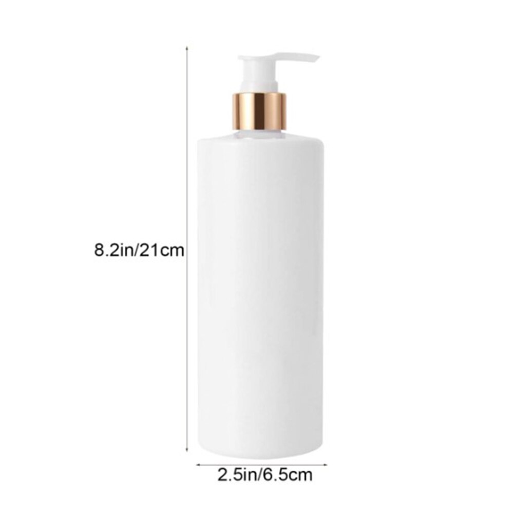 3 stk 500ml tomme genopfyldelige flasker dyreshampoo lotion shower gel pumpe flaske dispensere rejsebeholder til opbevaring i hjemmet