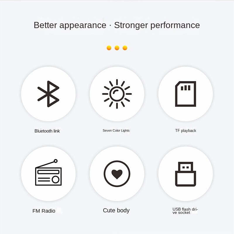 Spaceman Bluetooth Audio Colorful Good Sound Subwoofer Robot Multifunctional Speaker