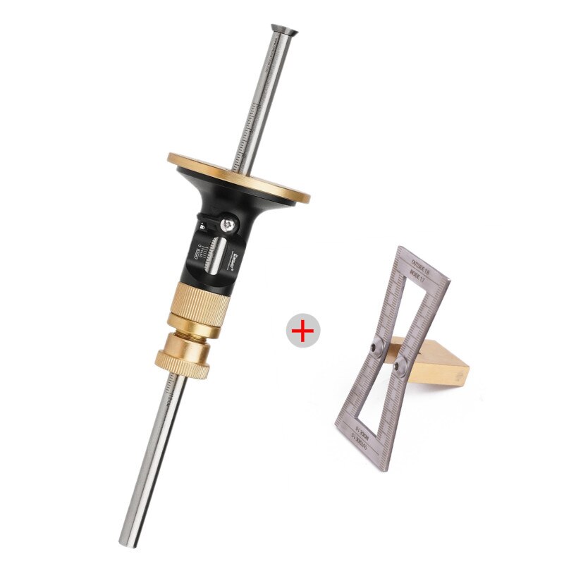 Dovetail Jig Wheel Marking Gauge Tool Set Woodworking Scriber Aluminum Alloy Linear Drawing Mortise Measuring Ruler Wood Joints: Set C