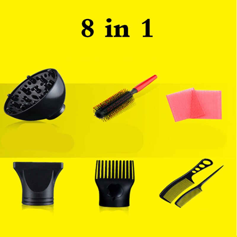 Hochleistungs-haartrockner 8 in mit thermostat, starkem luftstrom, 1 50g reisen und unterwegs.