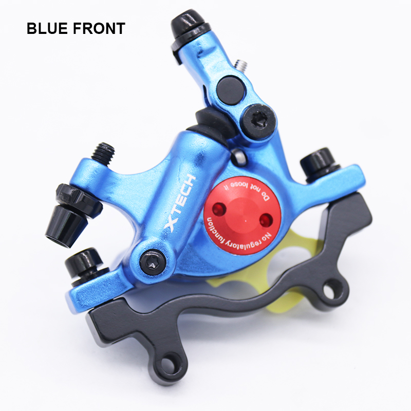 ZOOM XTECH-pinzas de freno de disco hidráulico HB100 para bicicleta de montaña, delanteras y traseras, 120/140/160/180MM, MT200 M315: Blue Rear