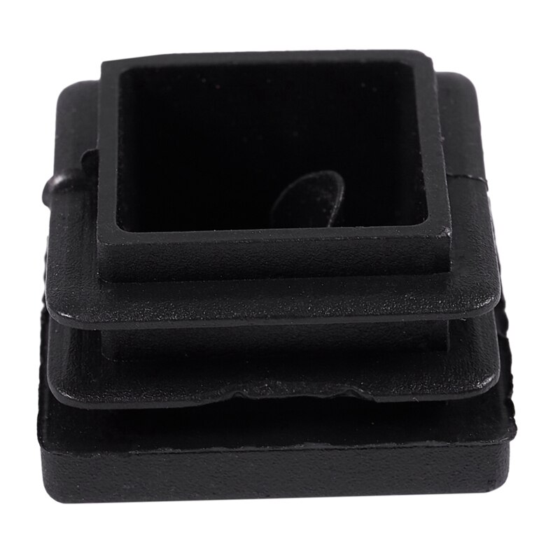40 Pcs Plastic Square Blanking End Caps Tube Inserts 25Mm X 25Mm