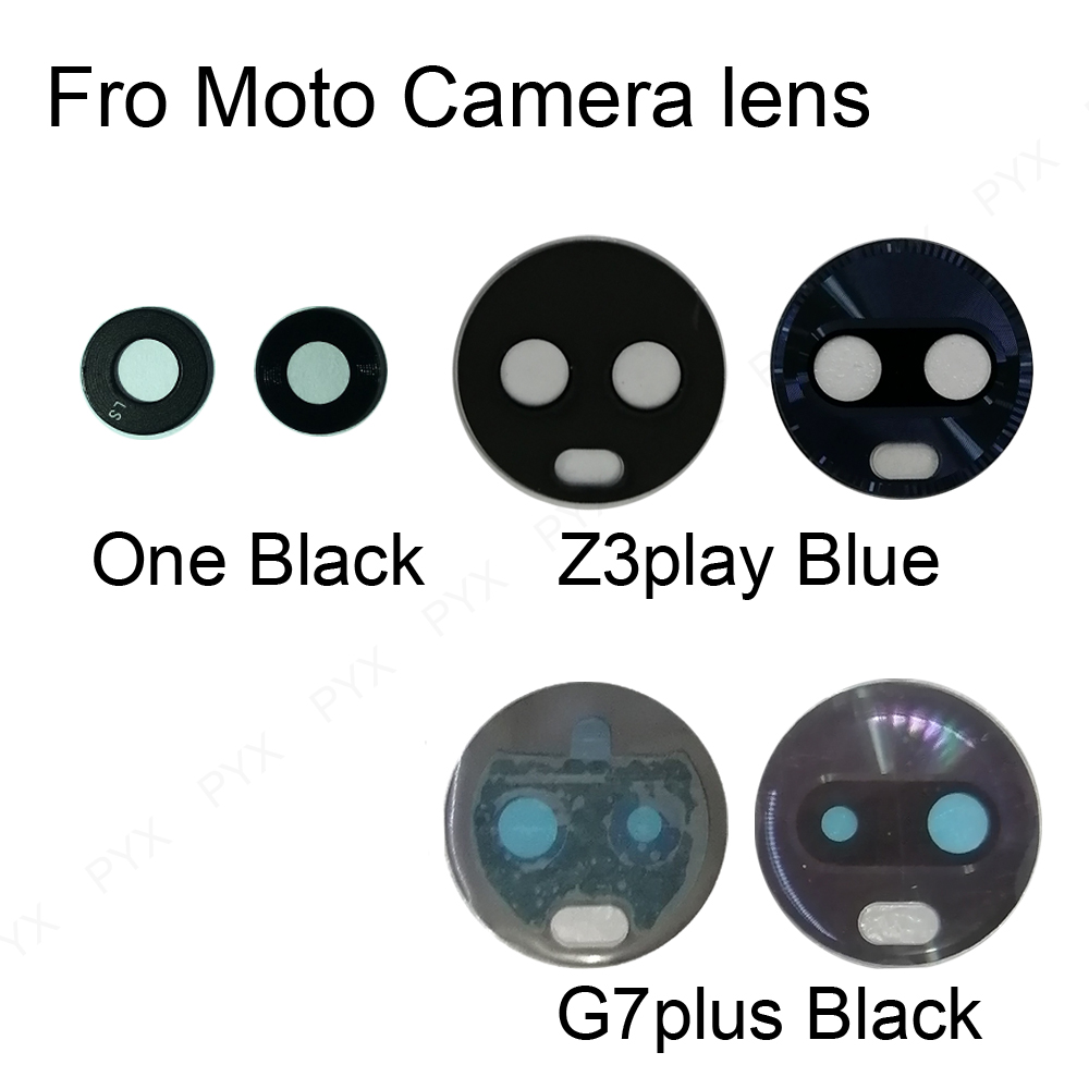 Tylna soczewka aparatu tylnego dla Moto One G8 play G5s G6 G7 moc E6 G8 E7 Plus zagraj w jedną hiperfuzję z naklejką na Z3 Play