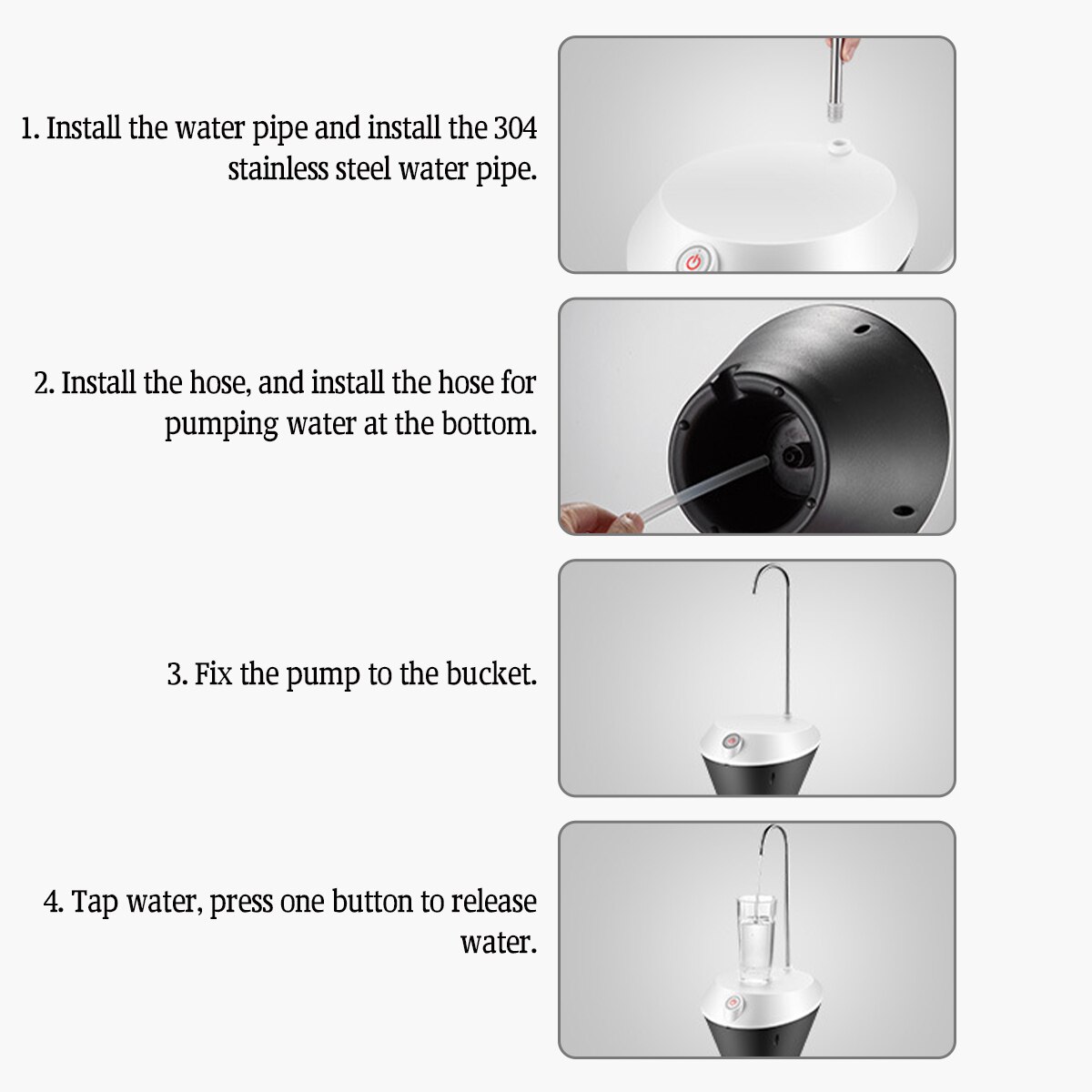 Home Water Bottle Pump USB Charging Automatic Drinking Water Pumps Portable Electric Water Dispenser Water Bottle Switch