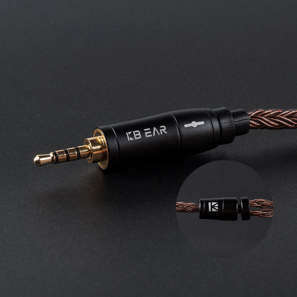 KBEAR 16 Core Pure Copper Earphone Cable 2PIN/MMCX/QDC Earbuds Connector Use For KZ EDX ZSN PRO BLON BL-03 KBEAR KS1 Headphone