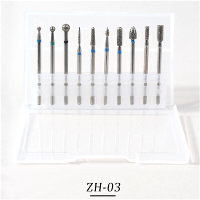 Nail Boor 1 Doos Frezen Voor Nail Art Ronde/Tip Hoofd Polijsten Professionele Nail bestanden Art Tool