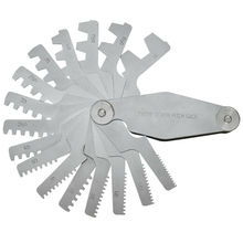 16 Blades Screw Pitch Gauge 29 Degree Angle Thread 1N-12N Gear Tooth Measuring Tool Quick Thread Identification