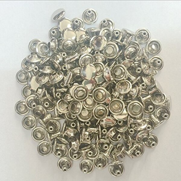 100 stücke DIY Niet Niet Niet Metall Bord-Silber