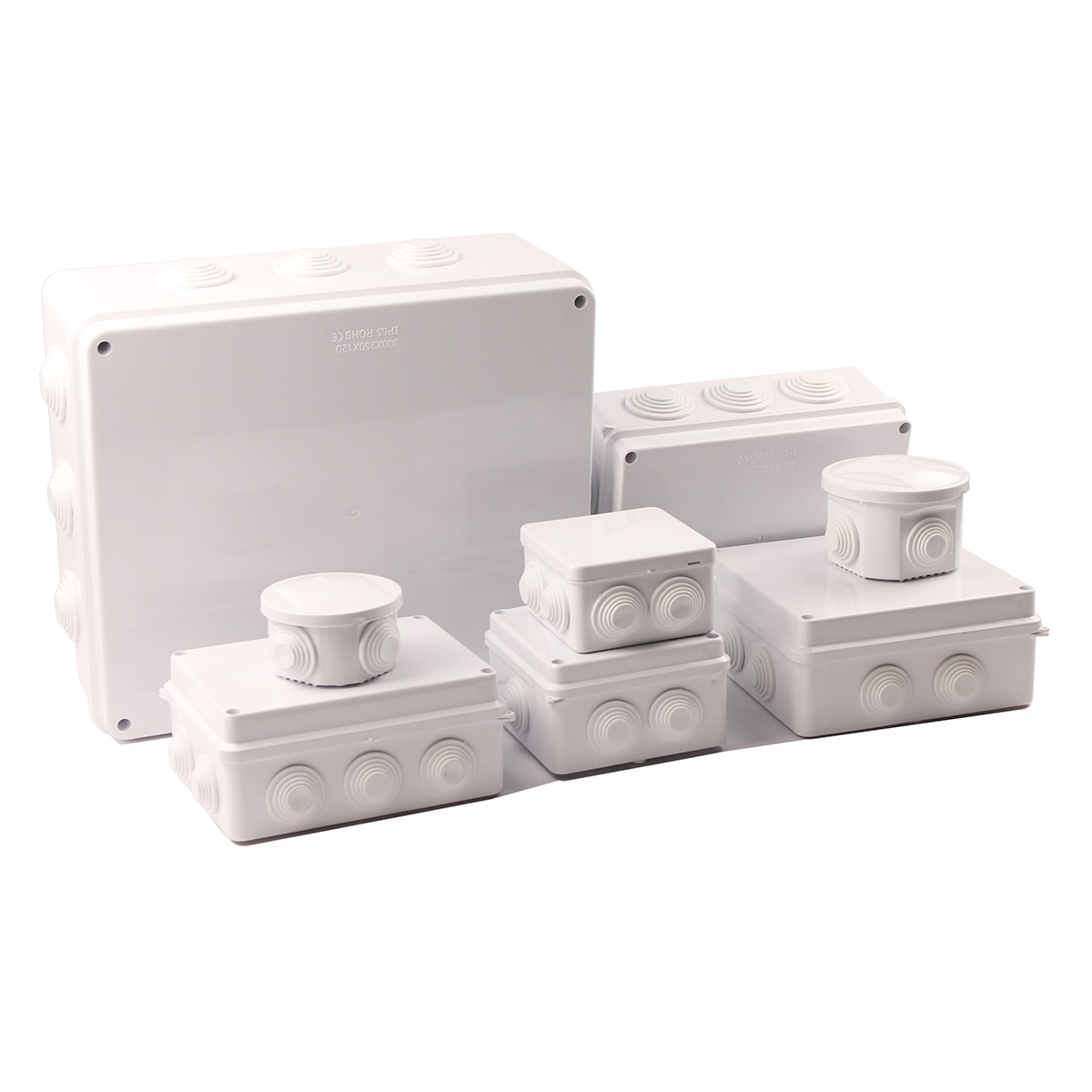 ABS Plastic IP65 IP66 Waterproof Junction Box DIY Outdoor Electrical Connection box Cable Branch box