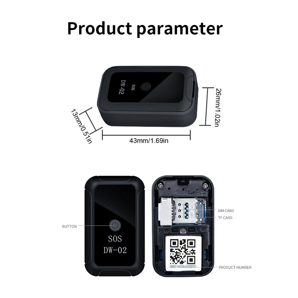 Localisateur GPS Pour Chien/objets - Collier Traqueur Anti-perte - Léger, étanche - Application Smartphone