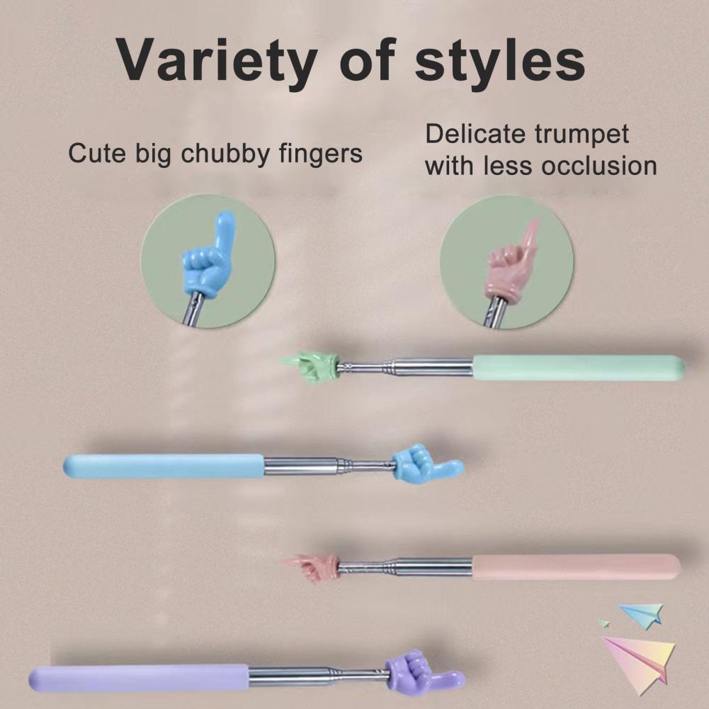 Retractable Whiteboard Pointer Telescopic Handheld Presenter Extendable Finger Stick for Classroom Teachers Whiteboard