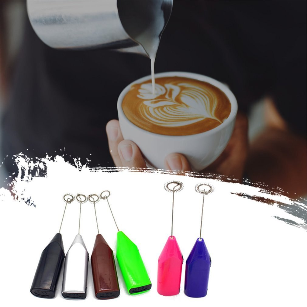 Mini Electric Coffee Blender Handheld Eggbeater Stainless Steel Bubble Milk Drink Stir Bar Kitchen Cooking Tools