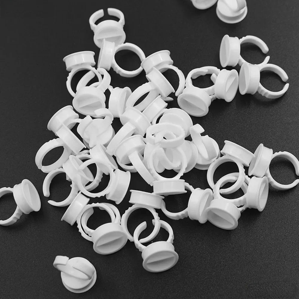 100 Stuks S/M/L Wegwerp Tattoo Inkt Ringen Cups Wenkbrauw Lip Tattoo Pigmenten Houder Ring Container Permanente make-up Accessoires