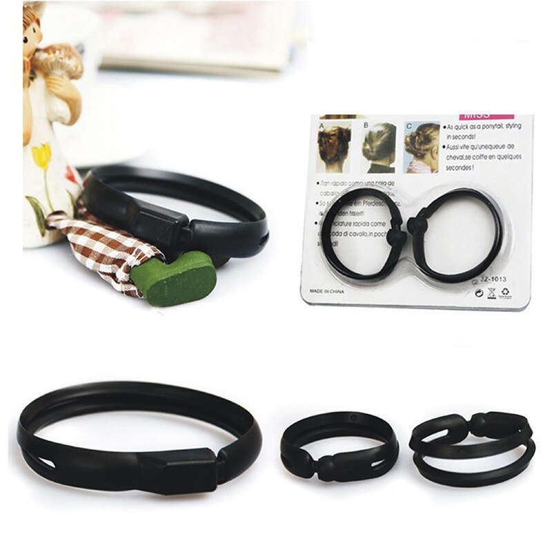 2Pcs/set Women DIY Hair Styling Updo Donut Bun Clip Tool Formal French Twist Maker Holder Hair Sticks Accessories