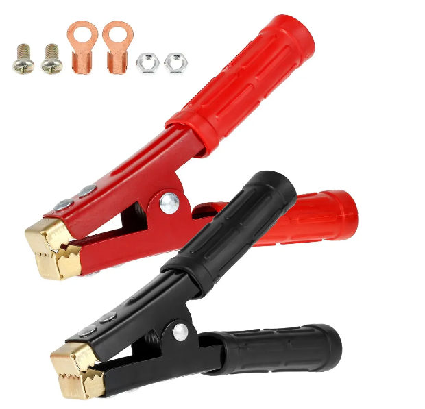 Pince de batterie électrique Crocodile, pinces Crocodile, connecteur de Test pour câbles de raccordement Boost, voiture caravane Van, 150A: Rouge