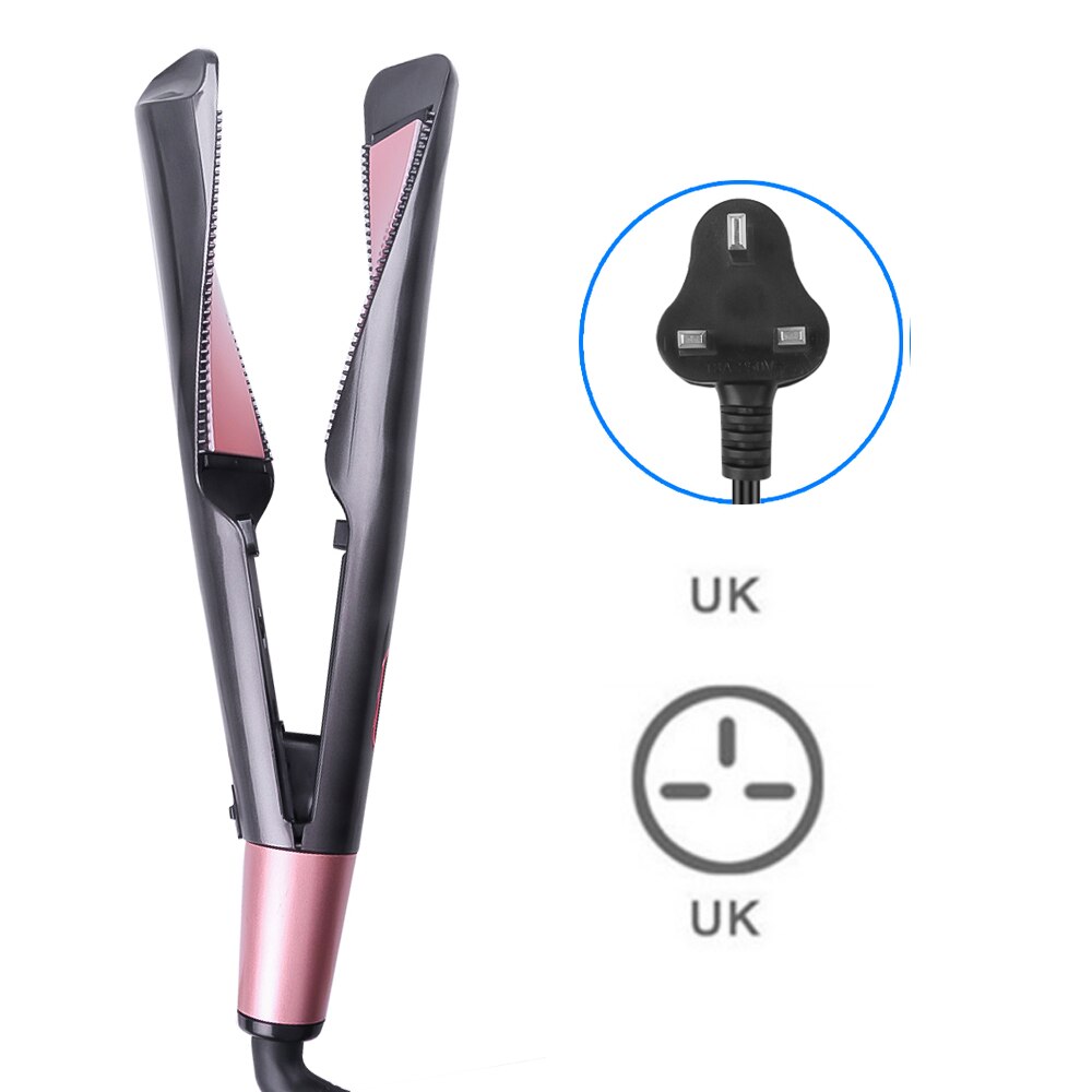 Krultang Haar Wave Wand Professionele 2 In 1 Hair Iron Straightening & Krultang Haarkrulspelden Keramische Looper: UK  NO Box