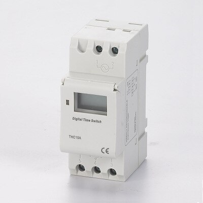 THC15A Electronic Weekly 7 Days Programmable Digital TIME SWITCH Relay Timer Control AC 220V 12V 24V 48V 16A Din Rail Mount